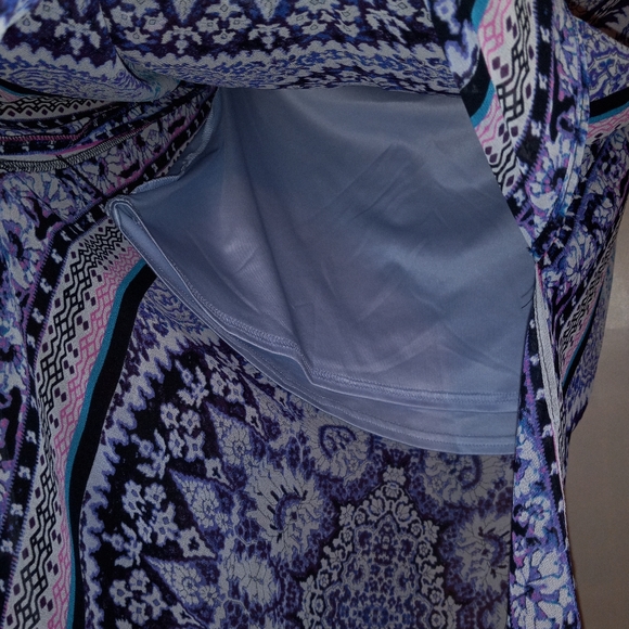 Mini skirt with sheer maxi overlay - Picture 6 of 9